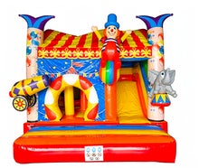 Hüpfburg "Circus" mieten Wuppertal, Remscheid, Solingen, Schwelm, Ennepetal, Gevelsberg, Breckerfeld, Halver, Wipperfürth, Hückeswagen, Wermelskirchen, Kürten, Meinerzhagen, Marienheide, Kierspe, Gummersbach