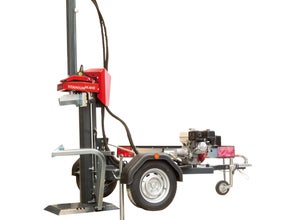 Holzspalter 16 t mit Benzinmotor auf Fahrgestell 80 km/h
