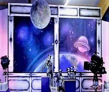 Weltraum Kulisse - Weltall - All -Galaxie - Dekration - Event
