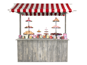 Candy Bar XXL mieten – Bartheke, Mobile Bar, Ausschanktheke, Eventtheke