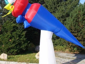 aufblasbares Display Schultüte oder Rennwagen oder Königsstuhl (Thron)