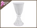 Stehtischhussen Elegant Ø 60 cm in weiß mit Schleife günstig mieten, leihen von event4me aus Mannheim