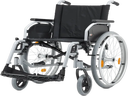Rollstuhl mieten Berlin, Brandenburg - faltbare Modelle, Standard oder XL, Rollstuhl Sitzbreiten 40/46/52/58 cm verfügbar, Selbstabholung oder Hol- & Bringservice innerhalb Berlin und Brandenburg, Lieferung in Hotels auch mit Abwicklung über Rezeption möglich - Galerie - Bild 1