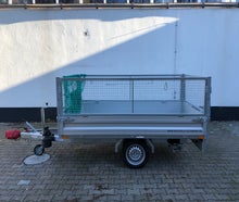 einachsiger Kippanhänger mit Ladegitter