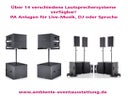 Musikanlage, Partyanlage, Lautsprecher Anlage für Sprache & Musik