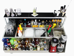 Mobile Cocktailstation 150cm "modern & hochwertig"