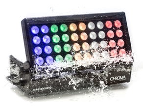 Outdoor LED Fluter 40 x 15 Watt Ehrgeiz Chroma 40 RGBW | IP 65 WASSERDICHT