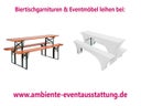 Biertischgarnitur, Festzeltgarnitur -auf Wunsch mit Hussen oder Polsterauflagen - Galerie - Bild 1