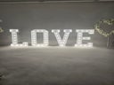 LOVE beleuchtete Buchstaben