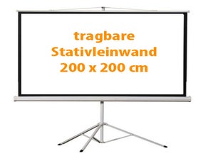 Beamer Leinwand 2 x 2 m