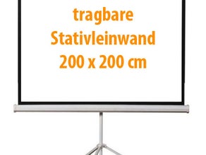 Beamer Leinwand 2 x 2 m