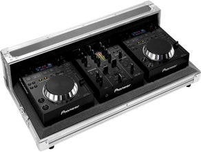 Pioneer DJ Case , 2x CDJ-350 Mediaplayer + DJM-350 Mischpult. Tolles DJ Set für Aufzeichung & Wiedergabe