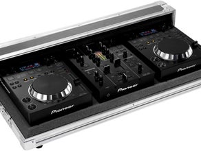 Pioneer DJ Case , 2x CDJ-350 Mediaplayer + DJM-350 Mischpult. Tolles DJ Set für Aufzeichung & Wiedergabe