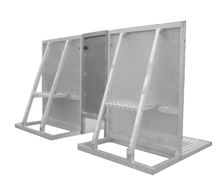 Crash Barrier mit Kabeldurchlass