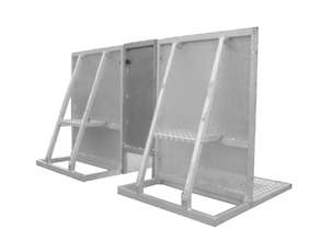 Crash Barrier mit Kabeldurchlass