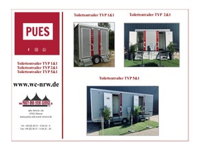WC-NRW Toilettenwagen verschiedene Größen von XS bis XXL #Toilettenwagen