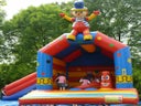 Hüpfburg Klatschender Clown Multifun mit Rutsche