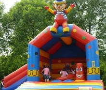 Hüpfburg Klatschender Clown Multifun mit Rutsche