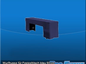Wurfhusse für Festzelttisch blau 50 cm