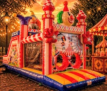 Hüpfburg "Circus Spieleland" 8,5 m lang mieten