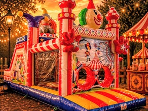 Hüpfburg "Circus Spieleland" 8,5 m lang mieten