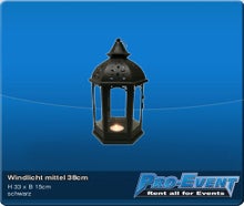 Windlicht mittel 38cm