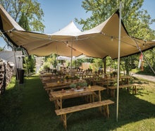 Rustikale Garnitur / Bierzeltgarnitur / Rustikaler Tisch Bank