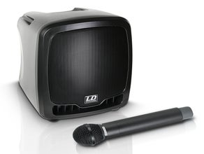 Mobile Lautsprecher mit Akku, Handmikrofon und Headset - LD Systems Roadboy