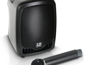 Mobile Lautsprecher mit Akku, Handmikrofon und Headset - LD Systems Roadboy