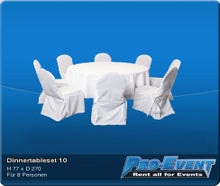 Dinnerset 8P. rund / Husse