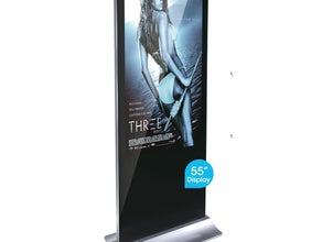 Digitale Grossbildfläche / Info-Stele 55" Smartphone-Design