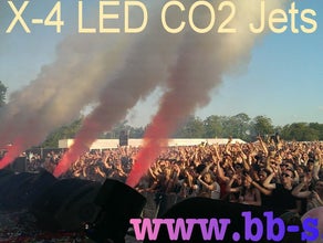 CO2 Jet - RGB LED - Profi 4er Set - Shooter - Booster