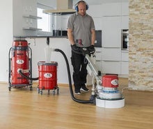 Parkettschleifmaschine mit Vertikalschliff