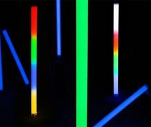 Akku LED RGB Tube 300° Abstarhlwinkel 100cmhoch / 5cm Durchmesser mit Fernbedienung, zum stellen und aufhängen