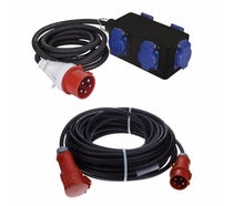 16A Unterverteilung inkl. 10m 16A Kabel | Kraftstromverteilung für Events mieten