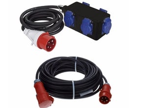 16A Unterverteilung inkl. 10m 16A Kabel | Kraftstromverteilung für Events mieten