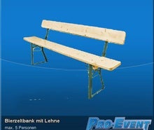 Bierzeltbank mit Lehne Gala