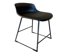 Barhocker Kunstlederoptik schwarz