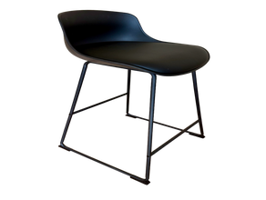 Barhocker Kunstlederoptik schwarz