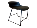 Barhocker Kunstlederoptik schwarz