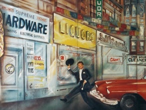 Amerika Liquors Revue Kulisse, Amerika, USA, 50er Jahre
