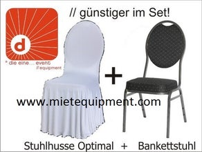 Set Bankettstuhl inkl. Husse (Optimal)