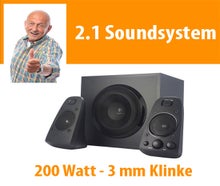 2.1 Soundsystem Lautsprecher 200 Watt Boxen Musik Anlage