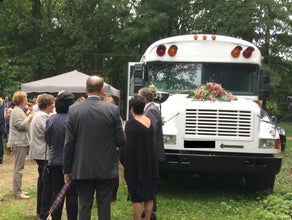 US Schoolbus, Roadshowbus, Partybus, Junggesellenabschied, amerikanischer Schulbus, Londonbus, Promotionbus, Event, Messestand,