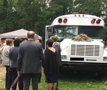 US Schoolbus, Roadshowbus, Partybus, Junggesellenabschied, amerikanischer Schulbus, Londonbus, Promotionbus, Event, Messestand,