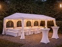 Partyzelt 3 x 6 m. mit 4 Seitenteilen und Fenstern mit Platz für bis zu 36 Personen - Galerie - Bild 1