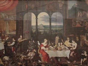 Jagdgesellschaft Barockstil Kulisse, Barock, Gemälde, Jagd