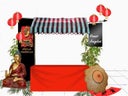 Asia Marktstand, China, Buffetstand