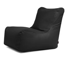 Loungemöbel, Sitzsack für innen/außen – schwarz, Kunstleder