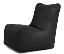Loungemöbel, Sitzsack für innen/außen – schwarz, Kunstleder